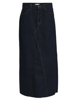 OBJECT Kjolar*OBJHARLOW MAXI JEANSKJOL Dark Blue Denim