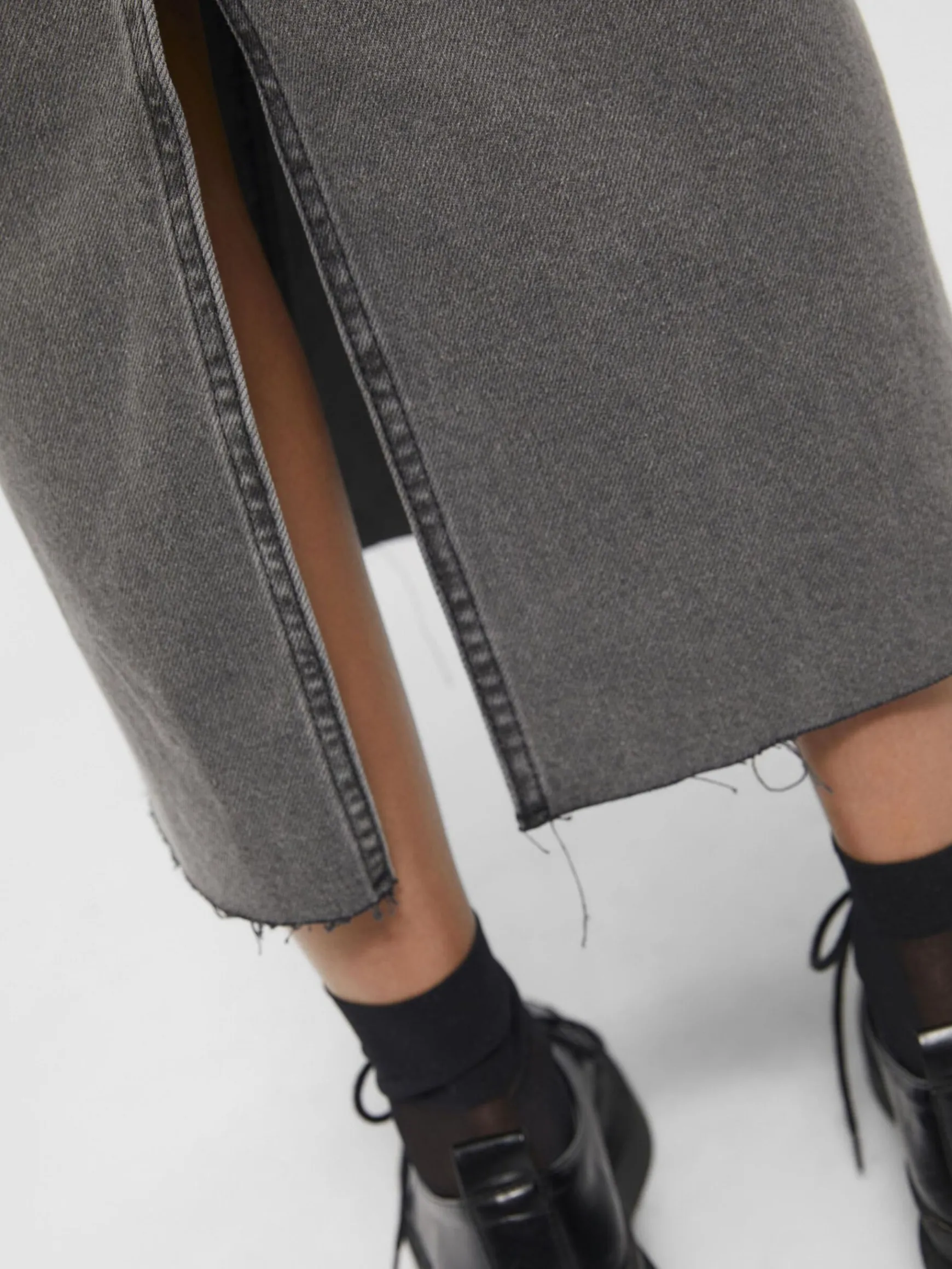 OBJECT Kjolar*OBJHARLOW MAXI JEANSKJOL Grey Denim