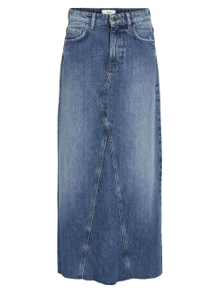 OBJECT Basic|Kjolar*OBJHARLOW MAXI JEANSKJOL Medium Blue Denim