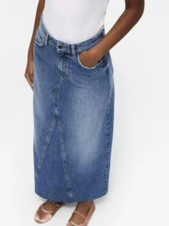 OBJECT Basic|Kjolar*OBJHARLOW MAXI JEANSKJOL Medium Blue Denim