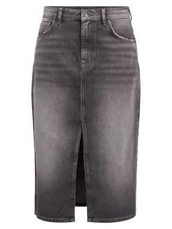 OBJECT Kjolar*OBJHARLOW MIDIKJOL Grey Denim