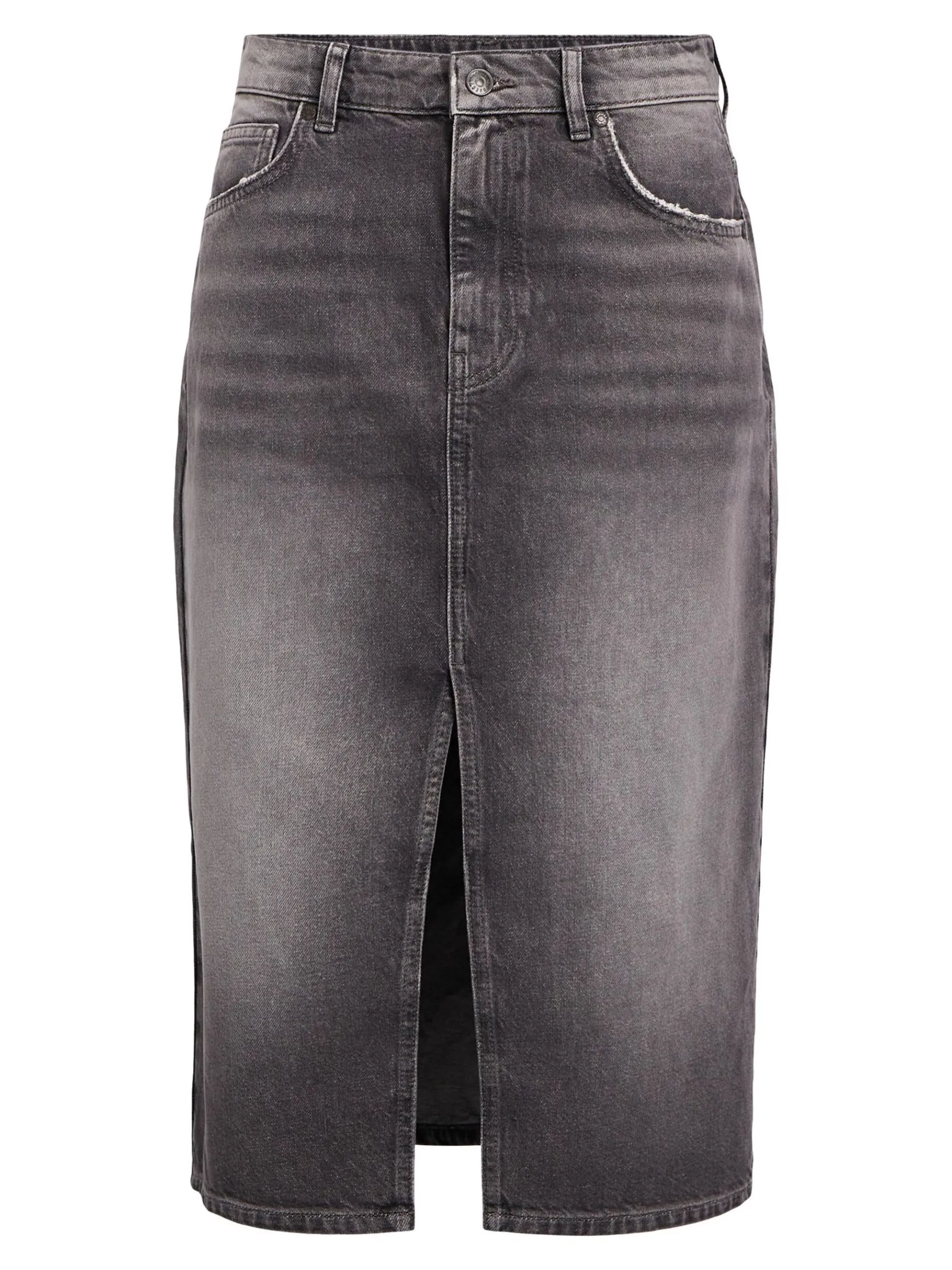 OBJECT Kjolar*OBJHARLOW MIDIKJOL Grey Denim