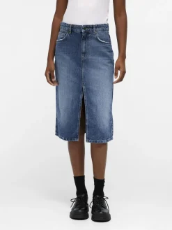 OBJECT Kjolar*OBJHARLOW MIDIKJOL Medium Blue Denim