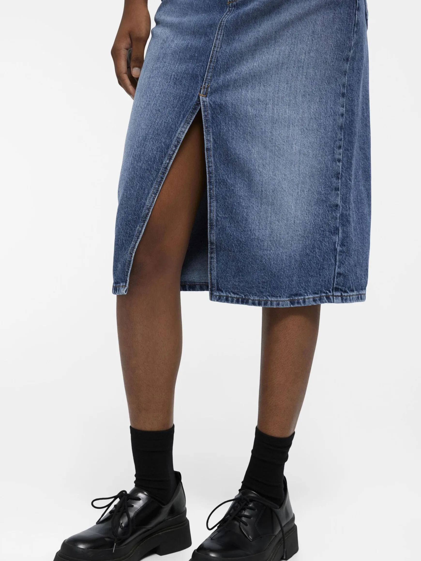 OBJECT Kjolar*OBJHARLOW MIDIKJOL Medium Blue Denim