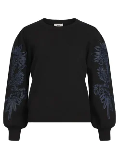 OBJECT Stickat*OBJJOANA TRÖJA Black