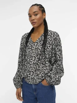 OBJECT Skjortor|Toppar*OBJLEONORA TOPP Black