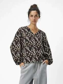 OBJECT Skjortor|Toppar*OBJLEONORA TOPP Black