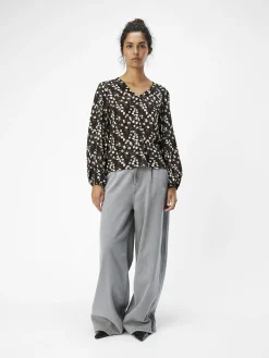 OBJECT Skjortor|Toppar*OBJLEONORA TOPP Black