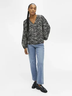 OBJECT Skjortor|Toppar*OBJLEONORA TOPP Black