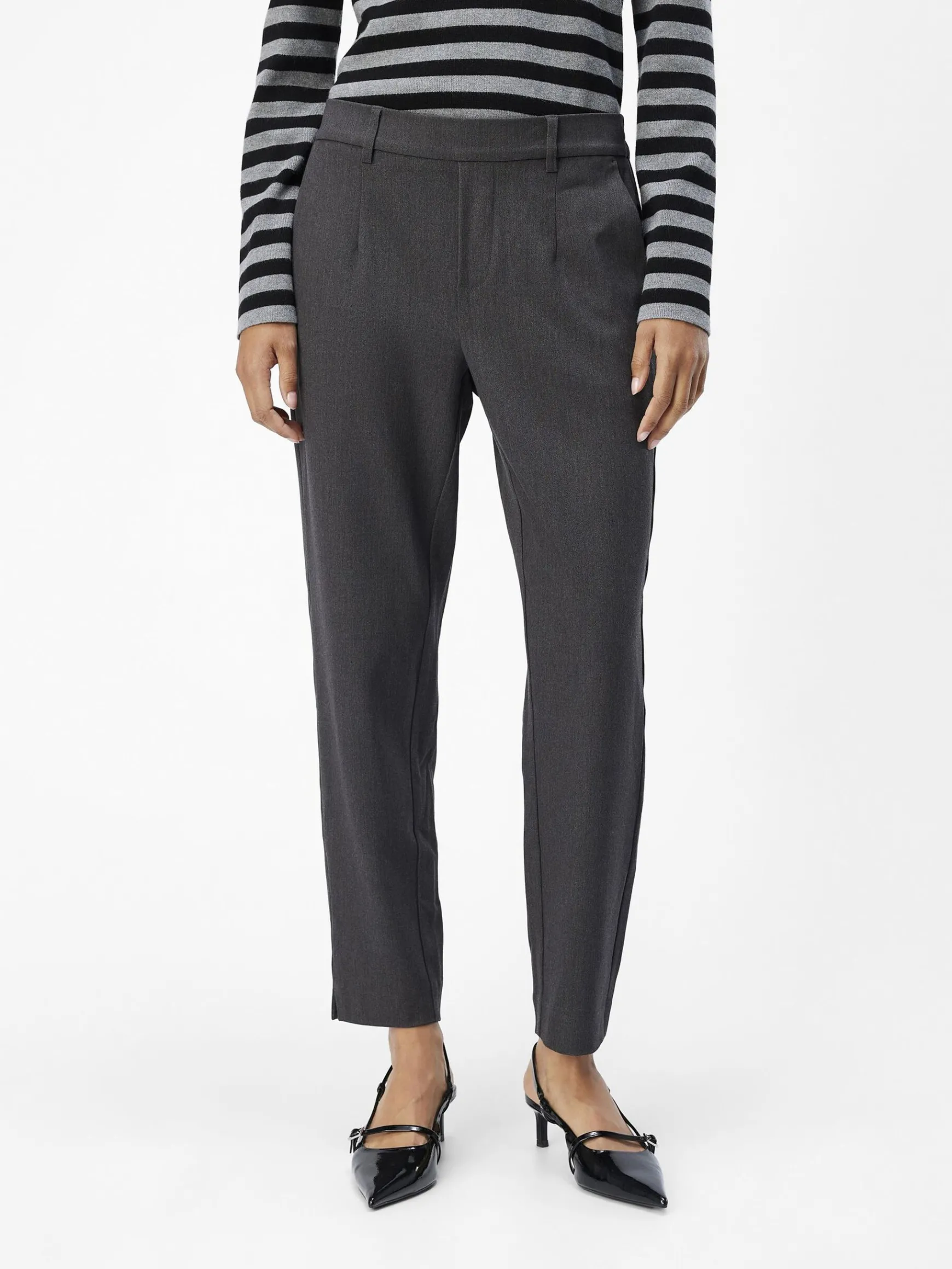 OBJECT Basic|Byxor*OBJLISA BYXOR Medium Grey Melange