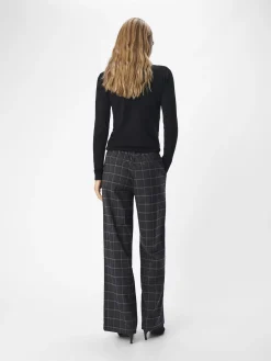 OBJECT Byxor*OBJLISA BYXOR MED VIDA BEN Dark Grey Melange
