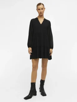 OBJECT Basic|Klänningar*OBJMILA GIA KORT KLÄNNING Black