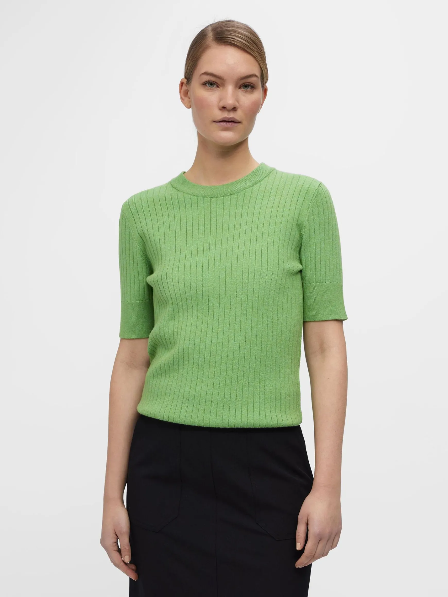OBJECT Toppar|Stickat*OBJNOELLE STICKAD TOPP Vibrant Green
