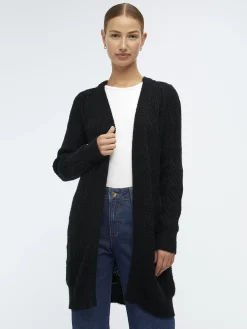 OBJECT Cardigans*OBJNOVA STELLA STICKAD KOFTA Black