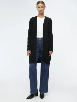 OBJECT Cardigans*OBJNOVA STELLA STICKAD KOFTA Black