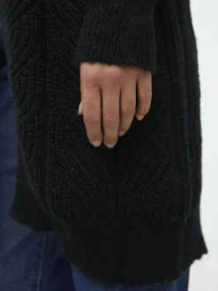 OBJECT Cardigans*OBJNOVA STELLA STICKAD KOFTA Black