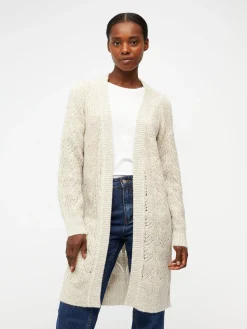 OBJECT Cardigans*OBJNOVA STELLA STICKAD KOFTA Humus