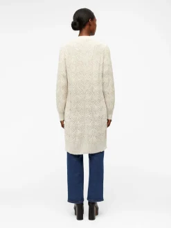 OBJECT Cardigans*OBJNOVA STELLA STICKAD KOFTA Humus