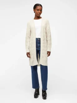 OBJECT Cardigans*OBJNOVA STELLA STICKAD KOFTA Humus