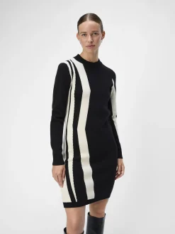 OBJECT Klänningar*OBJRAY STICKAD KLÄNNING Black