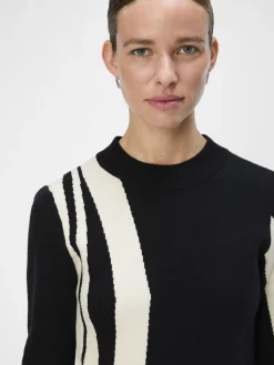 OBJECT Klänningar*OBJRAY STICKAD KLÄNNING Black