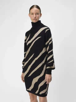 OBJECT Klänningar*OBJRAY STICKAD KLÄNNING Black