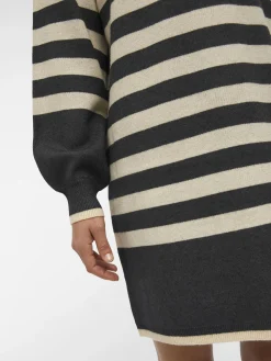 OBJECT Klänningar*OBJRAY STICKAD KLÄNNING Dark Grey Melange