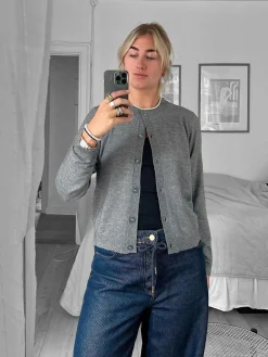 OBJECT Basic|Cardigans*OBJTHESS KOFTA Medium Grey Melange