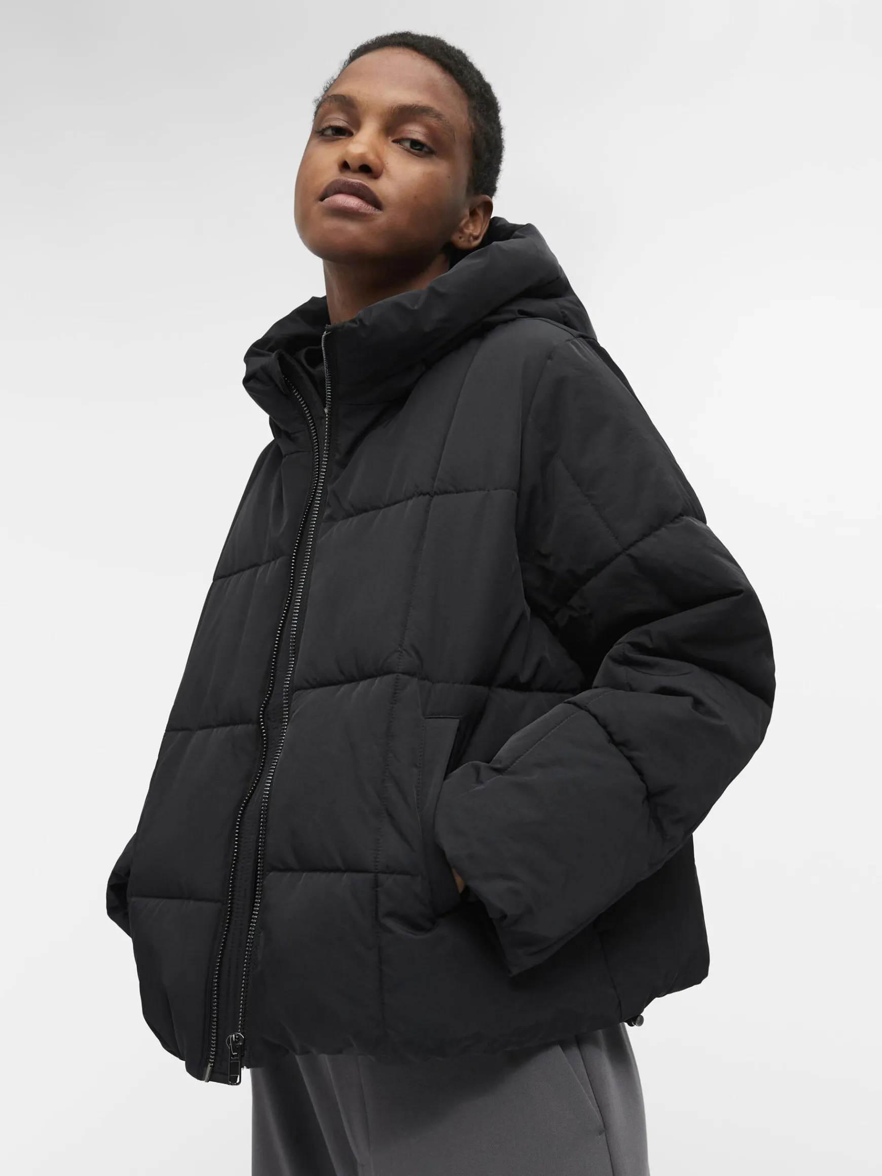 OBJECT Ytterkläder*OBJZHANNA PUFFERJACKA Black