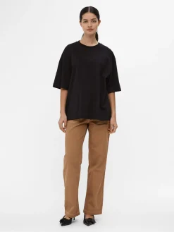 OBJECT Basic|Toppar*OVERSIZE FIT T-SHIRT Black