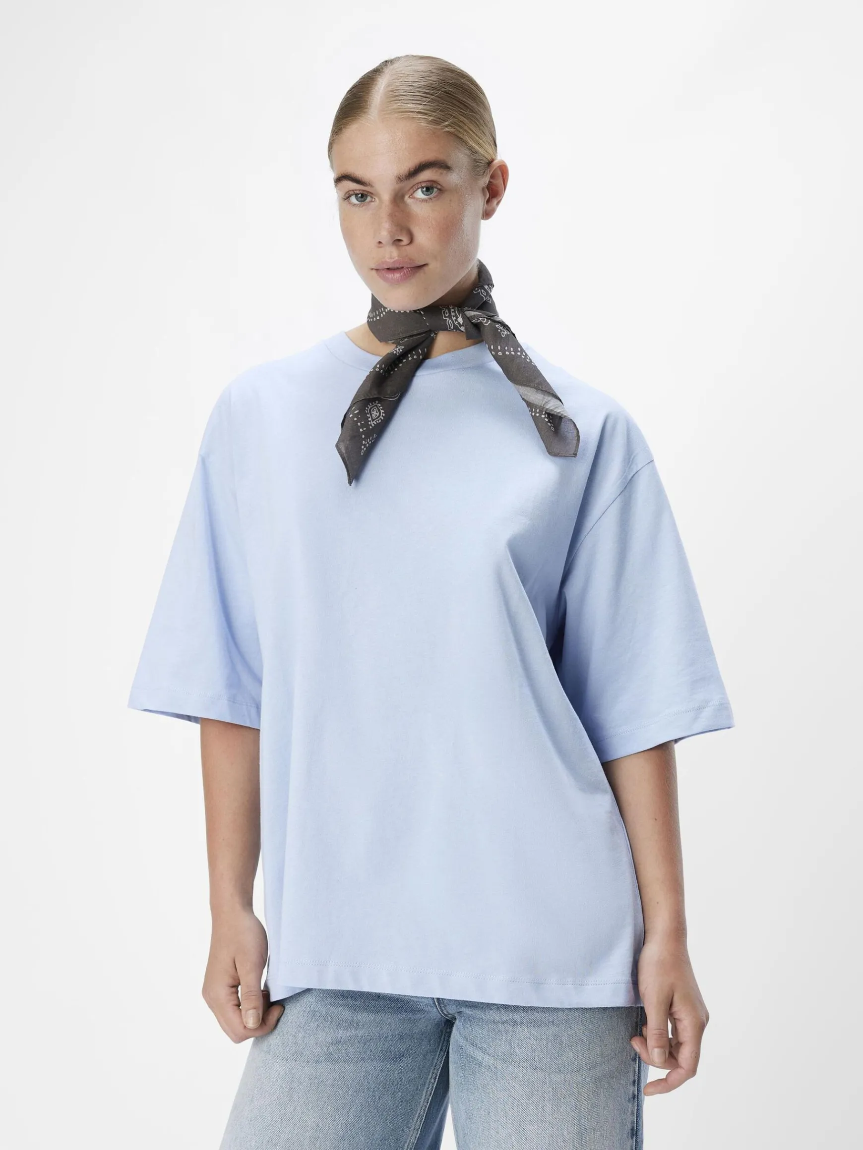 OBJECT Basic|Toppar*OVERSIZE FIT T-SHIRT Brunnera Blue