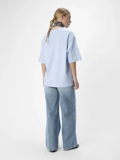 OBJECT Basic|Toppar*OVERSIZE FIT T-SHIRT Brunnera Blue