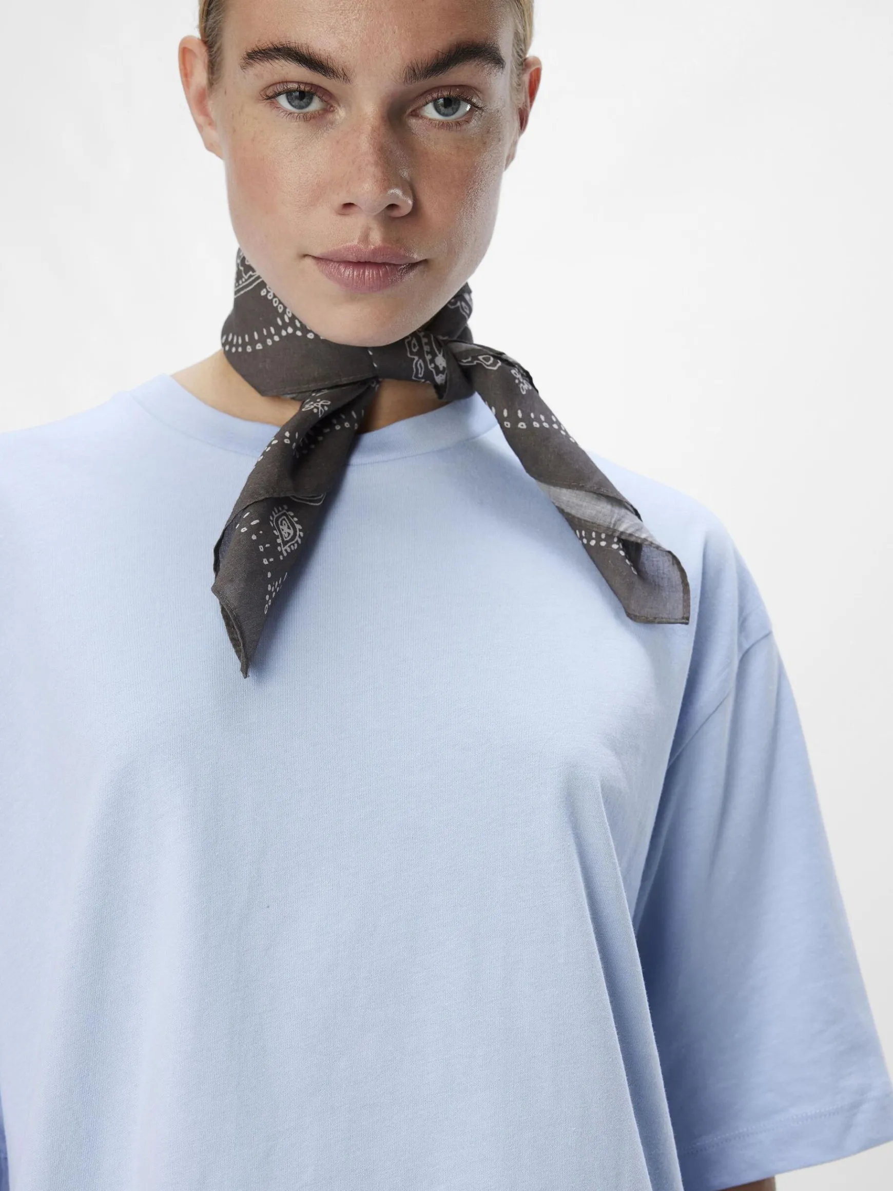 OBJECT Basic|Toppar*OVERSIZE FIT T-SHIRT Brunnera Blue