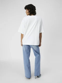 OBJECT Basic|Toppar*OVERSIZE FIT T-SHIRT Cloud Dancer