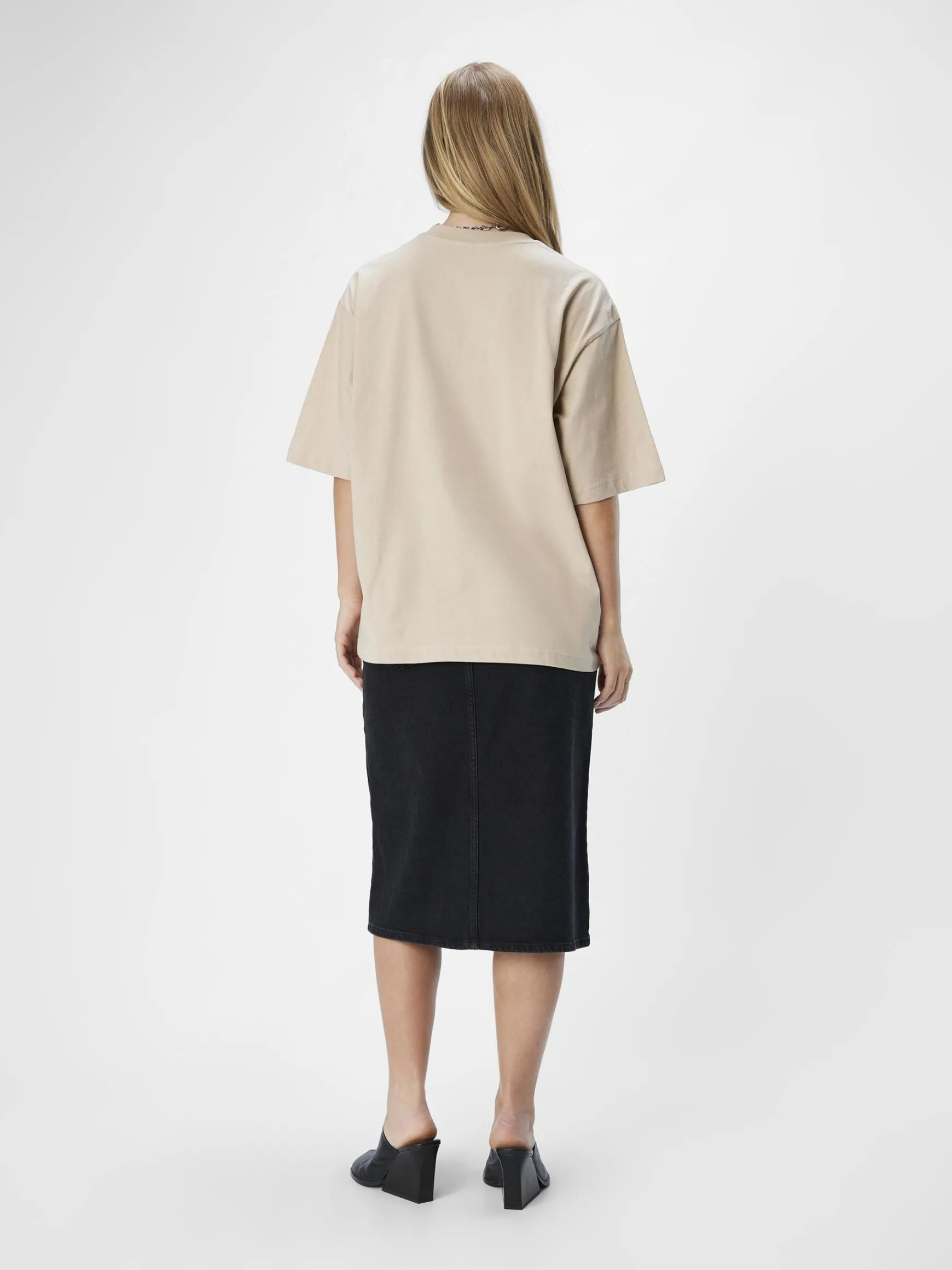 OBJECT Toppar*OVERSIZE FIT T-SHIRT Humus