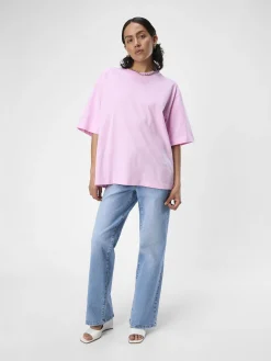 OBJECT Basic|Toppar*OVERSIZE FIT T-SHIRT Pastel Lavender