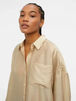 OBJECT Skjortor|Toppar*OVERSIZE SKJORTA Sandshell