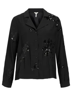 OBJECT Skjortor|Toppar*PALJETT SKJORTA Black
