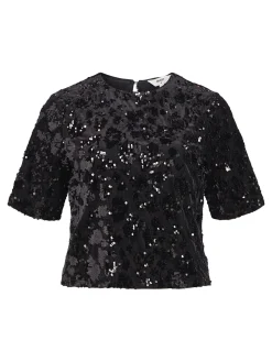 OBJECT Toppar*PALJETTPRYDD BESKUREN TOPP Black