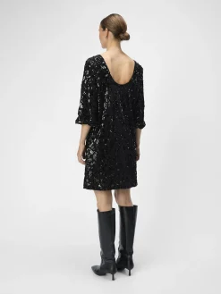 OBJECT Klänningar*PALJETTPRYDD KORT KLÄNNING Black