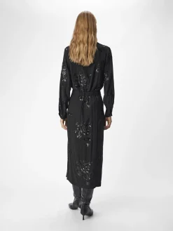 OBJECT Kjolar*PALJETTPRYDD MAXIKJOL Black