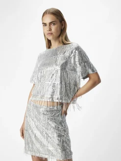 OBJECT Toppar*PALJETTPRYDD TOPP Silver