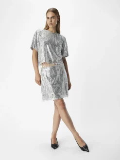 OBJECT Toppar*PALJETTPRYDD TOPP Silver
