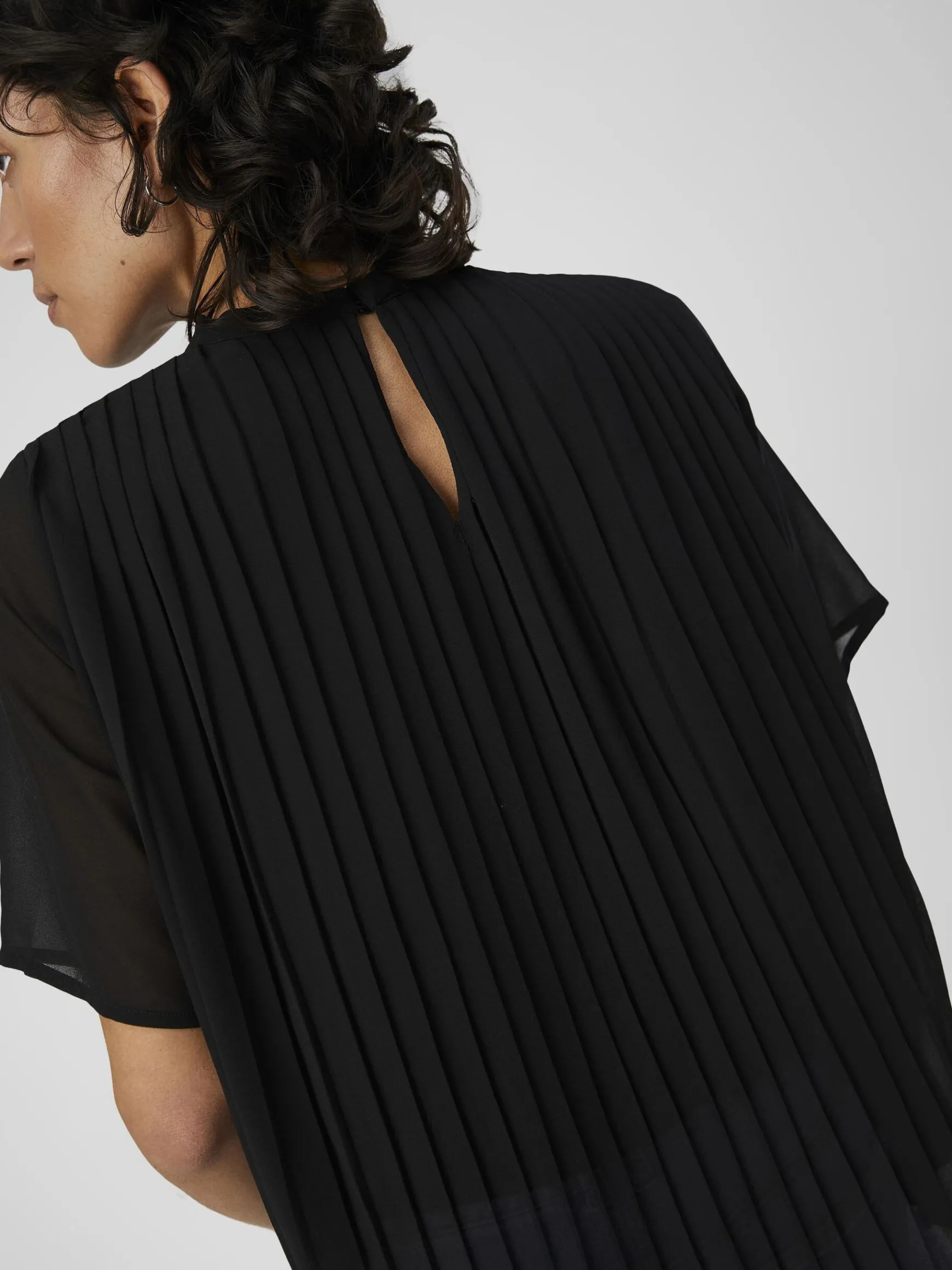 OBJECT Toppar*PLISSÉVECKAD TOPP Black