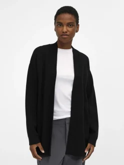 OBJECT Cardigans*ÖPPEN FRAM KOFTA Black