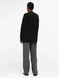 OBJECT Cardigans*ÖPPEN FRAM KOFTA Black