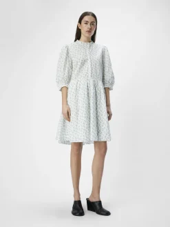 OBJECT Klänningar*PUFFÄRMAD KORT KLÄNNING Brunnera Blue