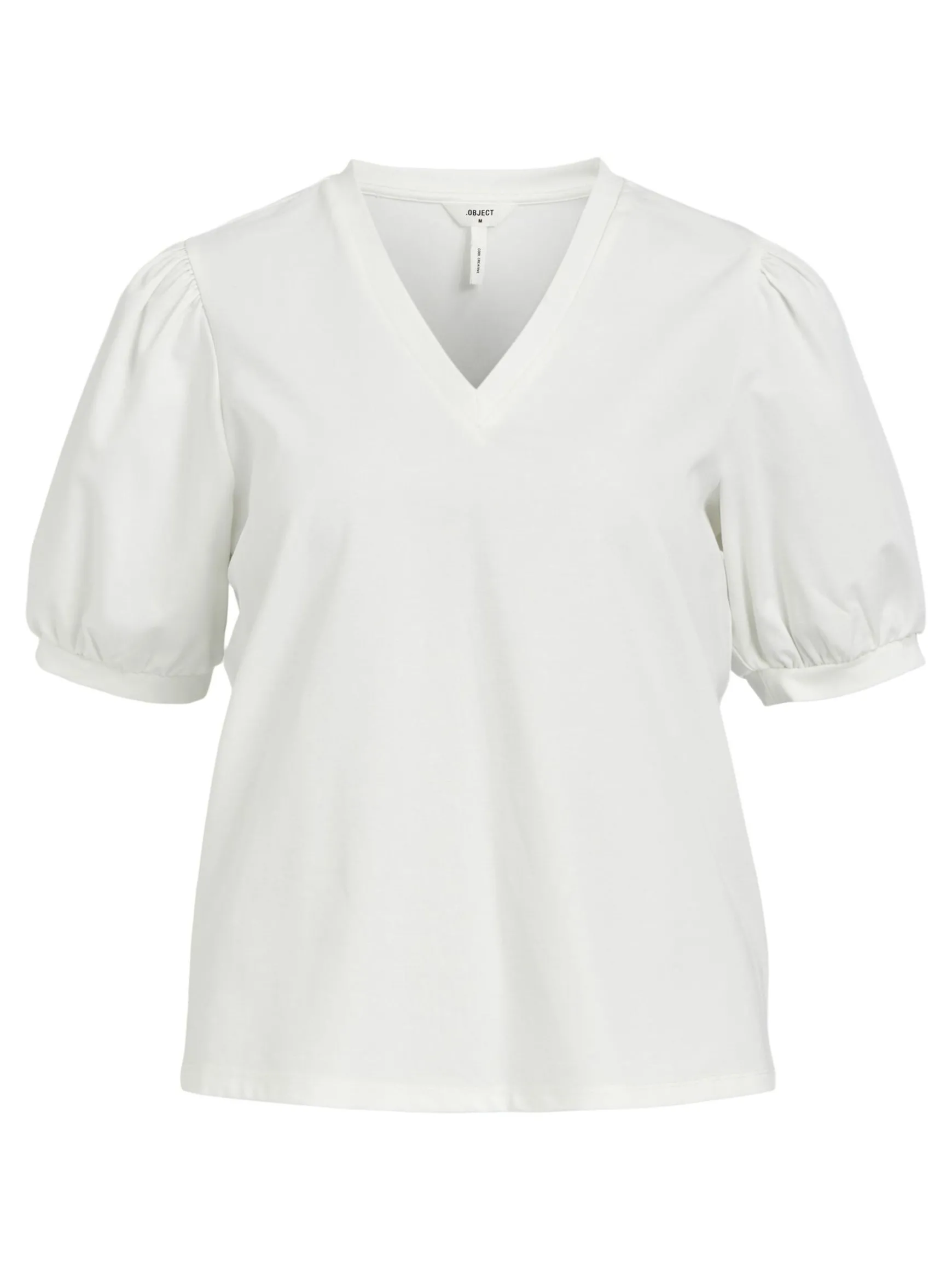 OBJECT Basic|Toppar*PUFFÄRMAD T-SHIRT Cloud Dancer