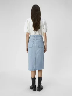 OBJECT Basic|Toppar*PUFFÄRMAD T-SHIRT Cloud Dancer