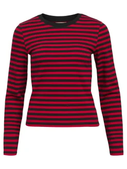 OBJECT Toppar*RANDIG LÅNGÄRMAD T-SHIRT Flame Scarlet